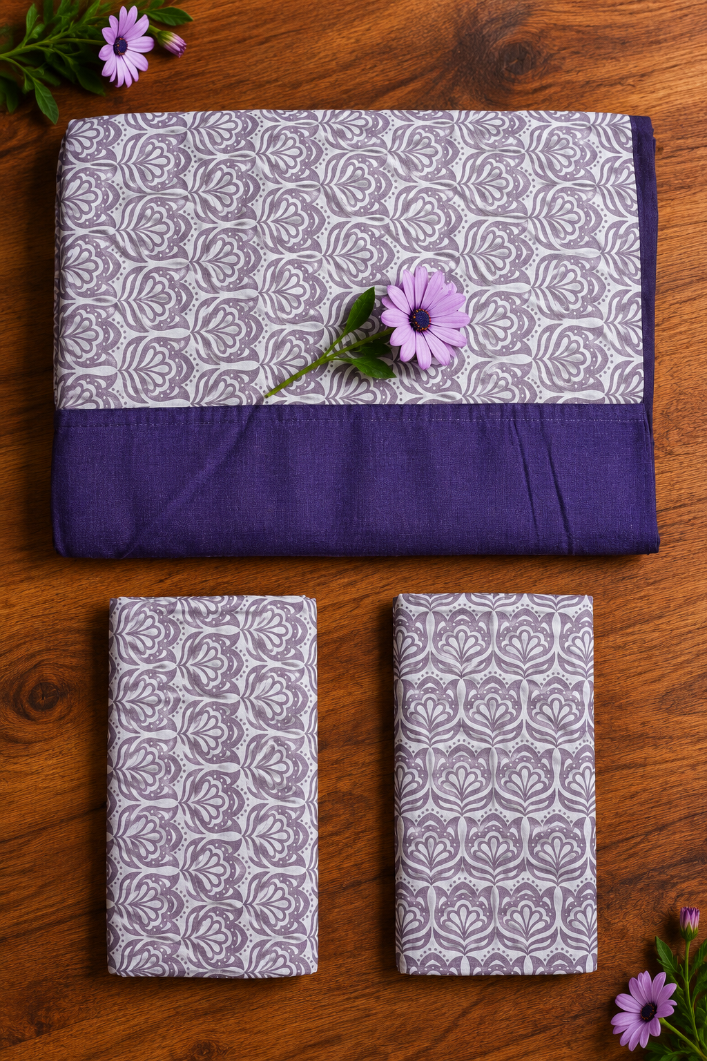 Bedsheets - King daily use border bedsheets
