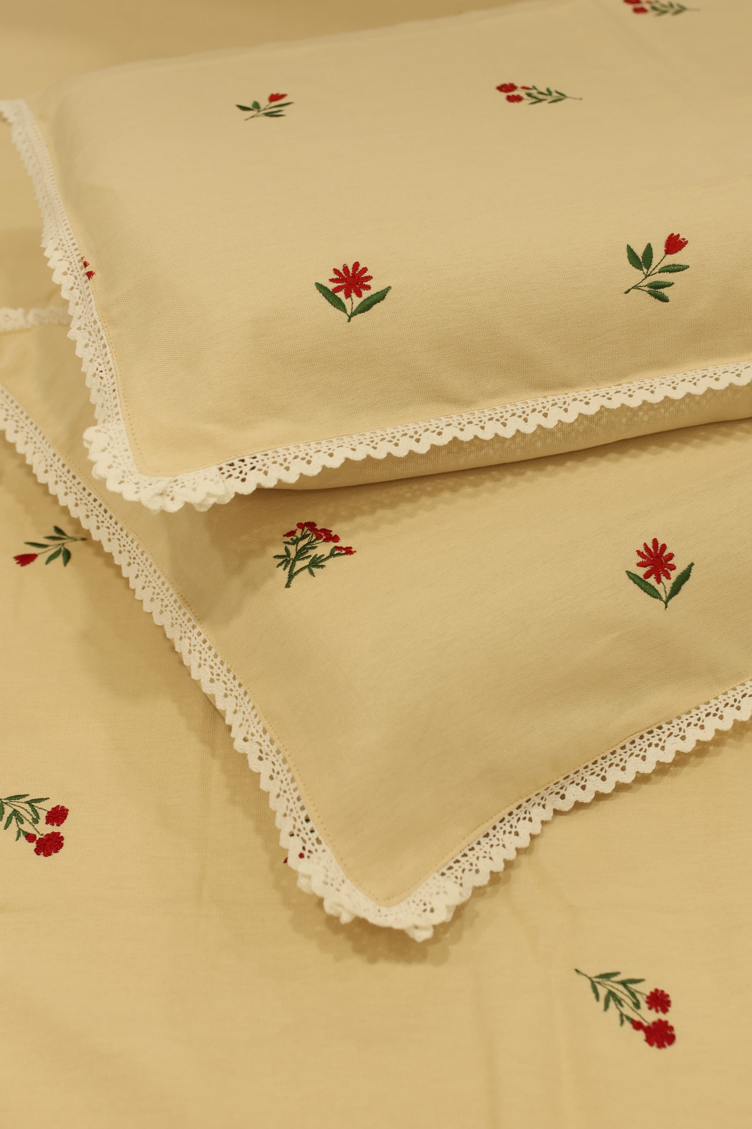 Bedsheets - King premium machine embroidery bedsheets