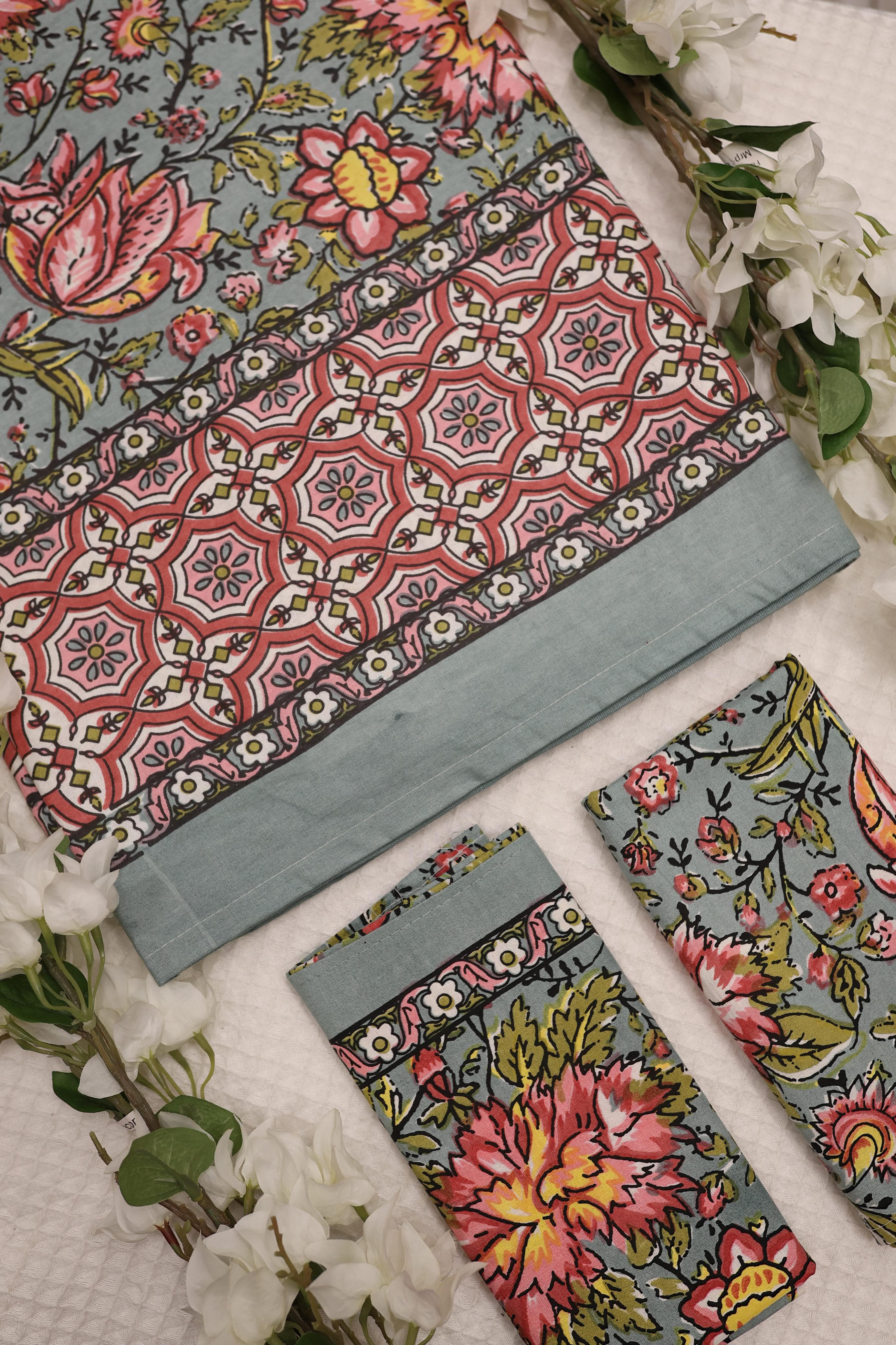 Bedsheets- Queen handblock bedsheets HBQ