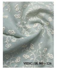 Fabric only Curtains -Premium embroidered designer curtains semi Transparent