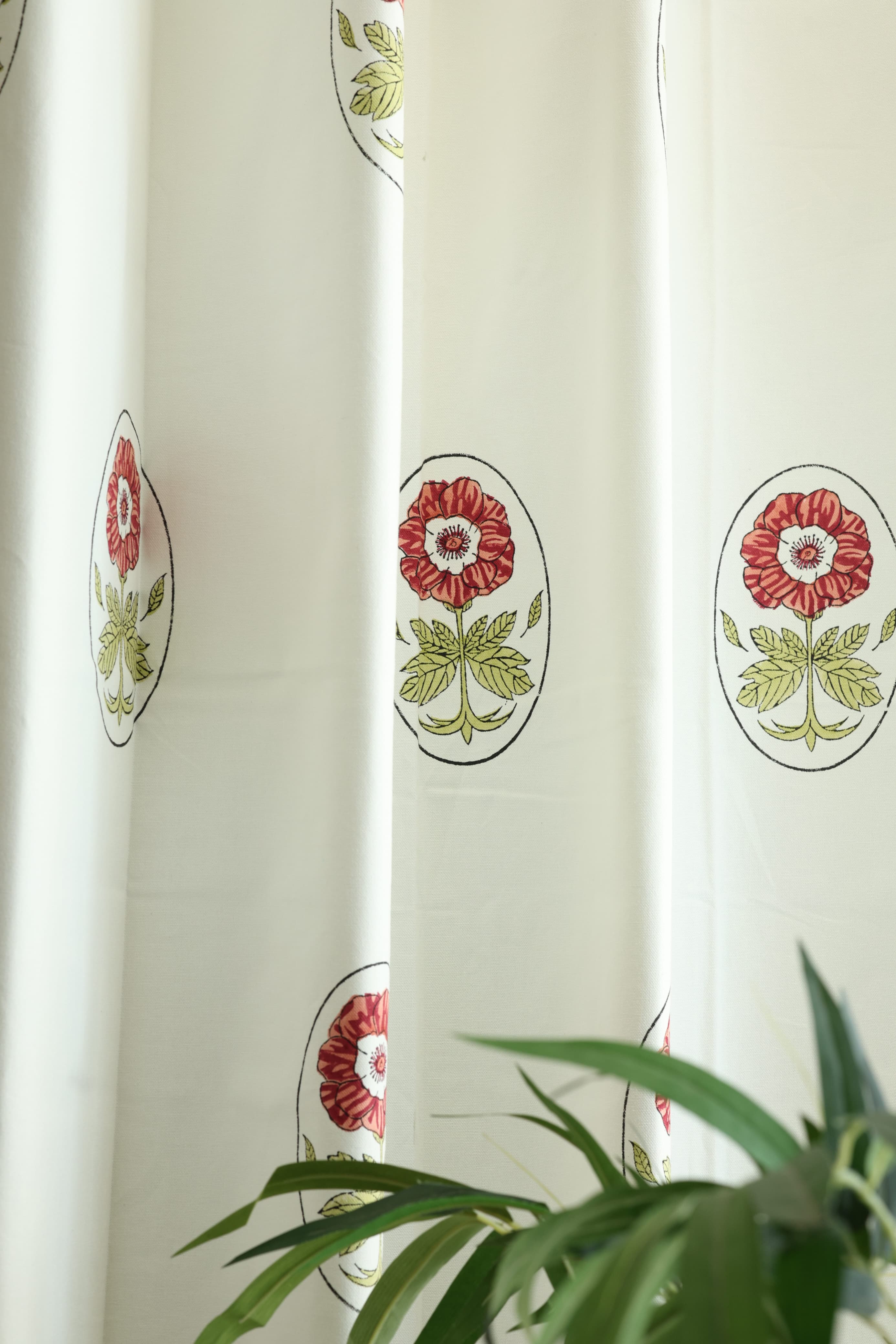 Curtains - Handblock printed curtains base