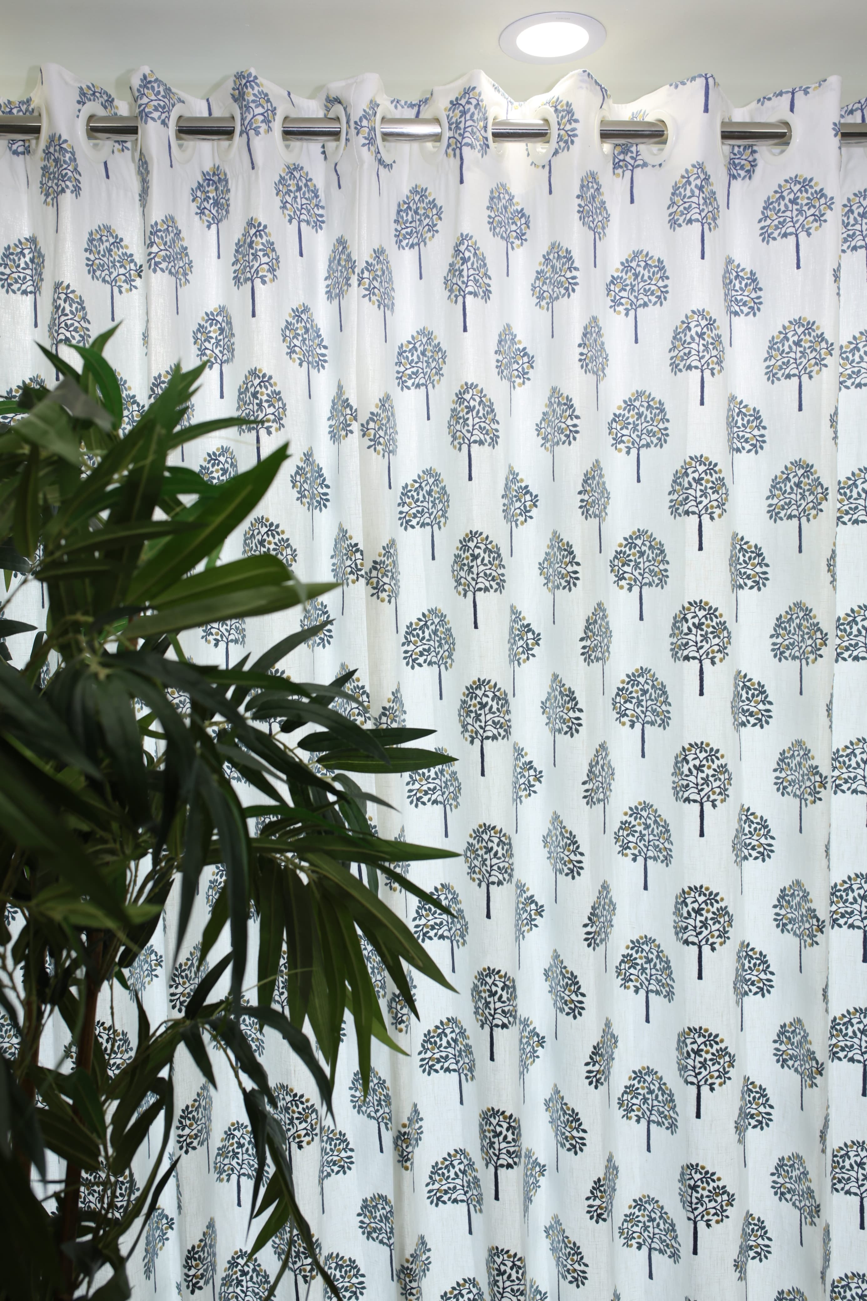 Curtains - Premium embroidery curtains opaque blue edition prebooking