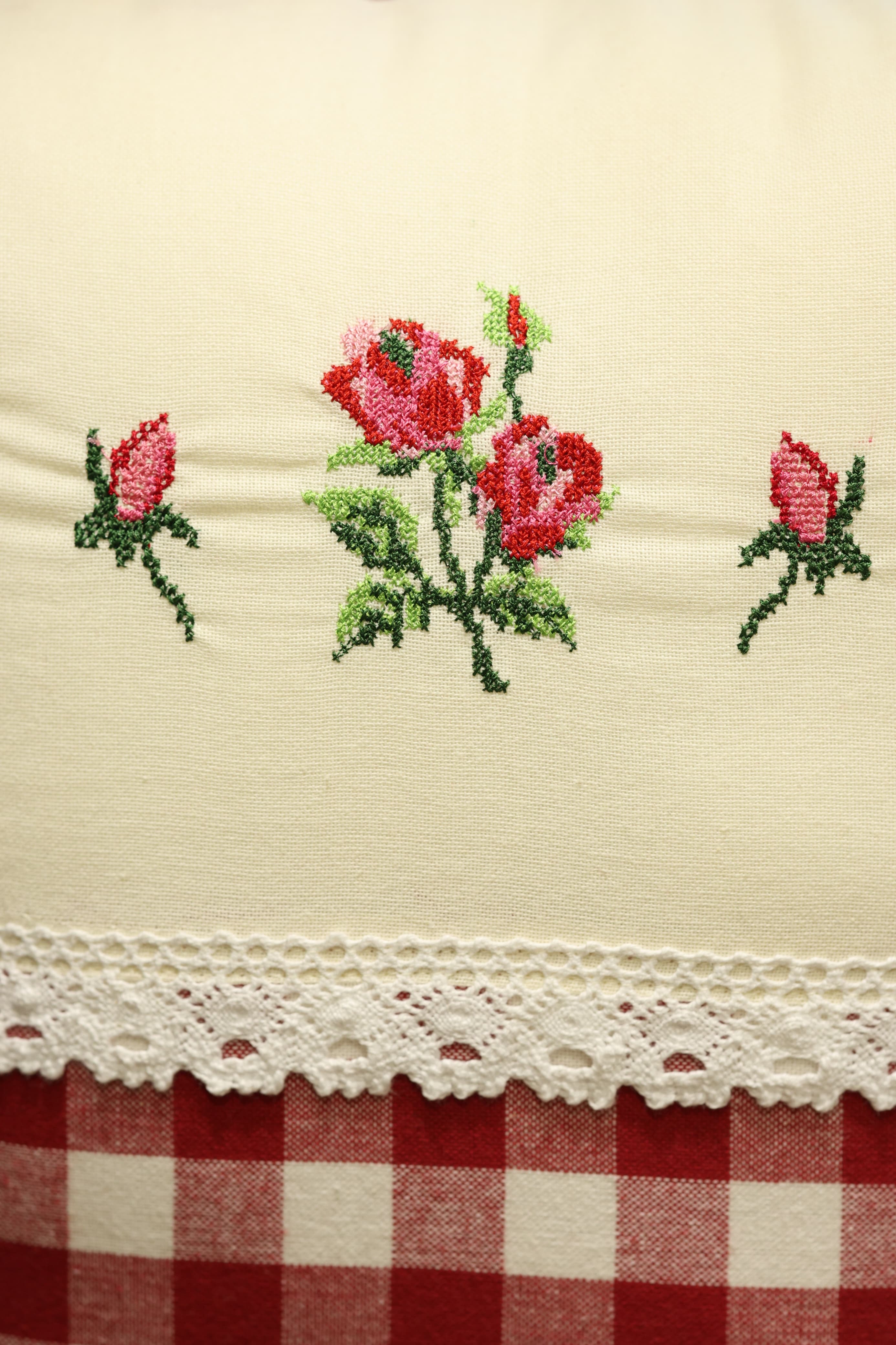 Cushion covers - 16*16 inches cross stitch embroidery