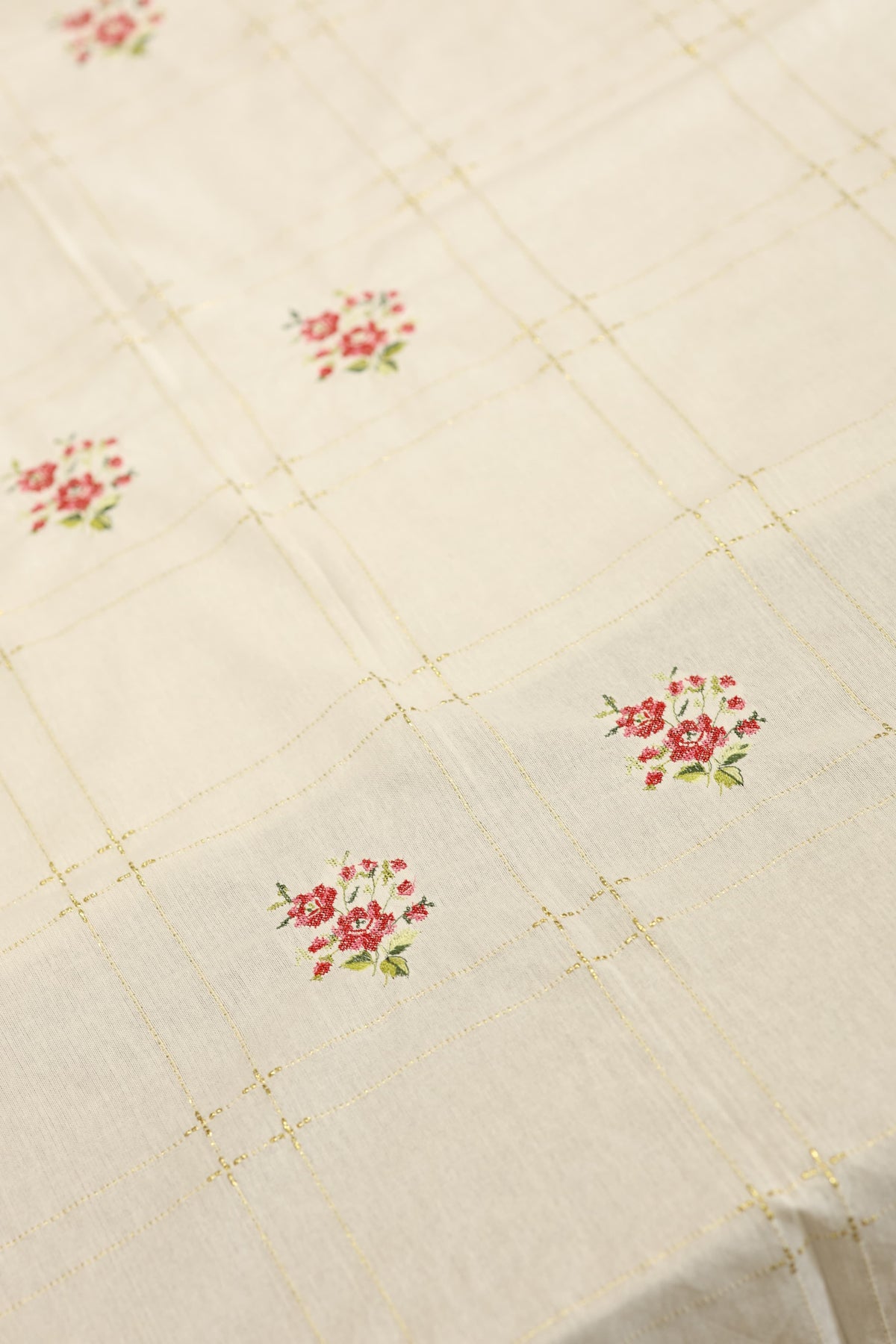 Table Cloth Cross Stitch embroidery - Onam