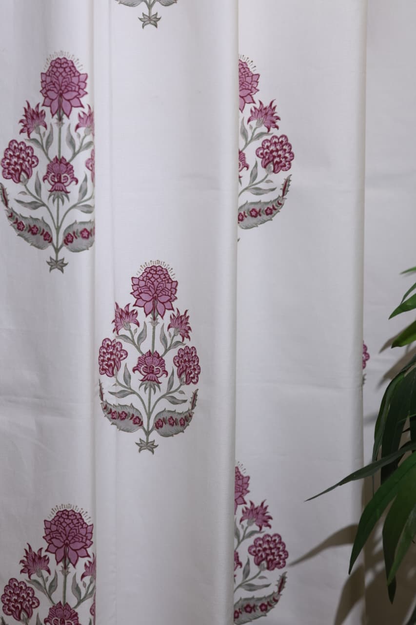 Curtains - Handblock printed curtains Diwali sale