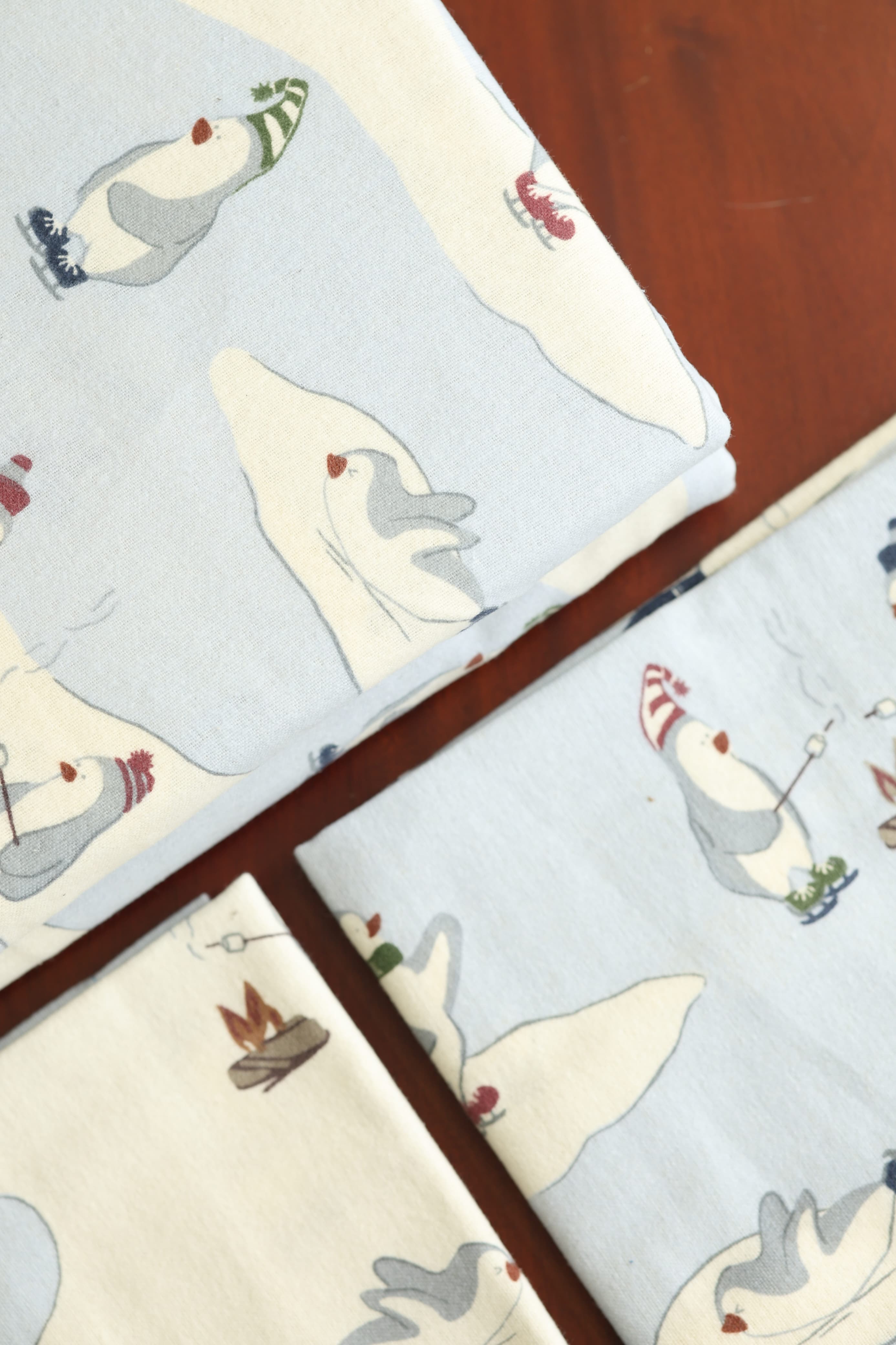 Vintana Queen Size Soft Cotton Flannel Bedsheet Set