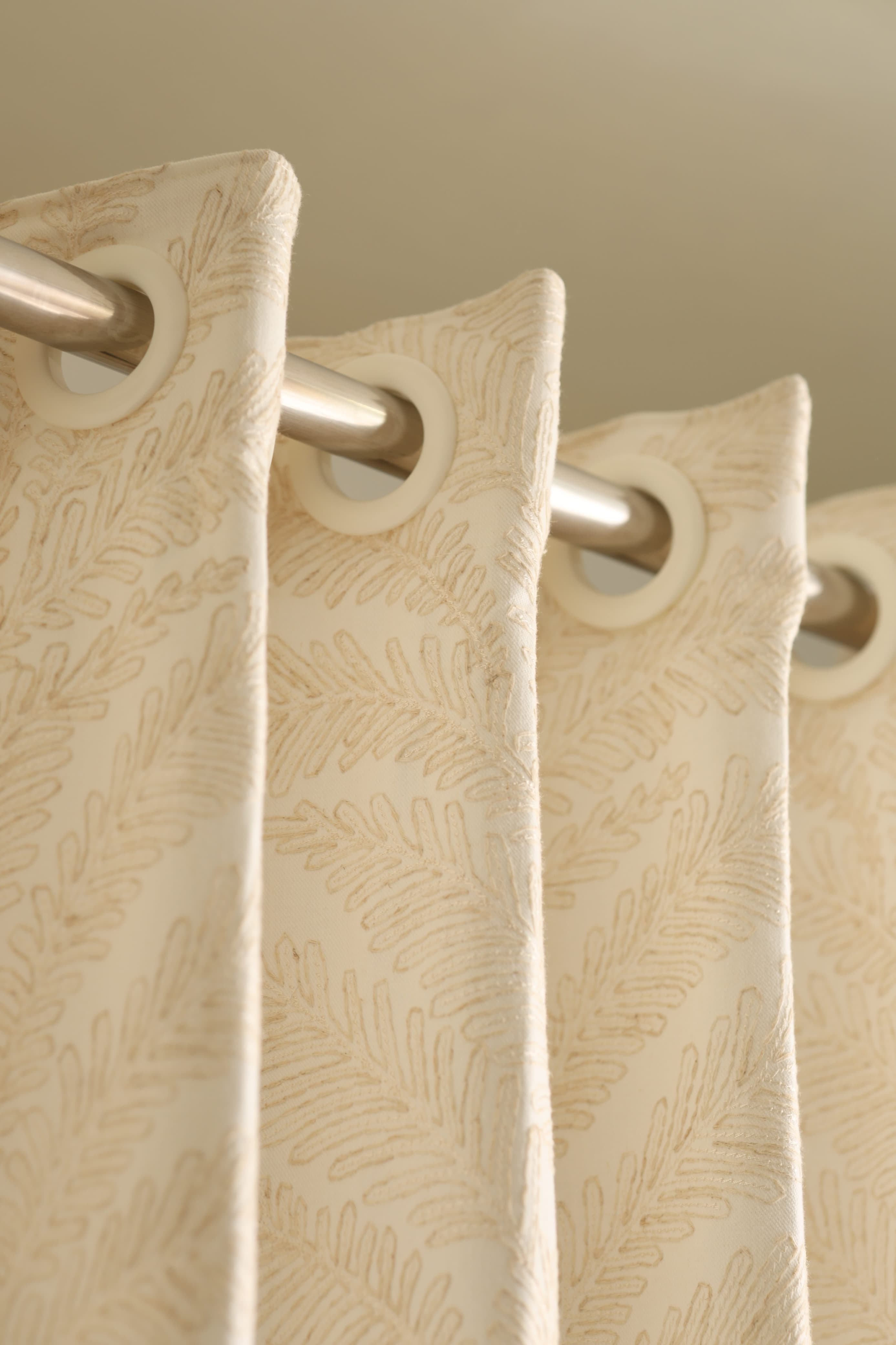 Curtains - Premium embroidery opaque curtains Naturalia Prebooking