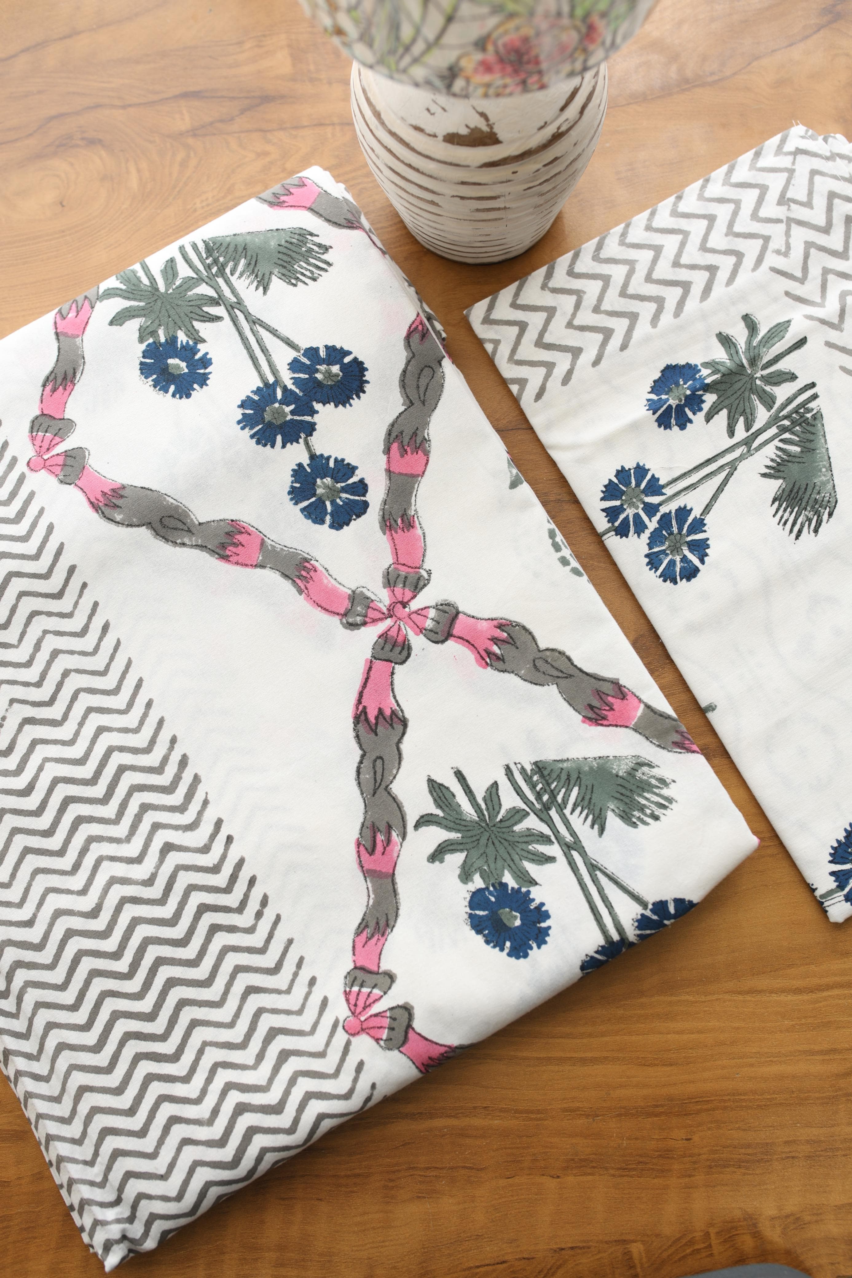 Bedsheets - king Handblock print bedsheets