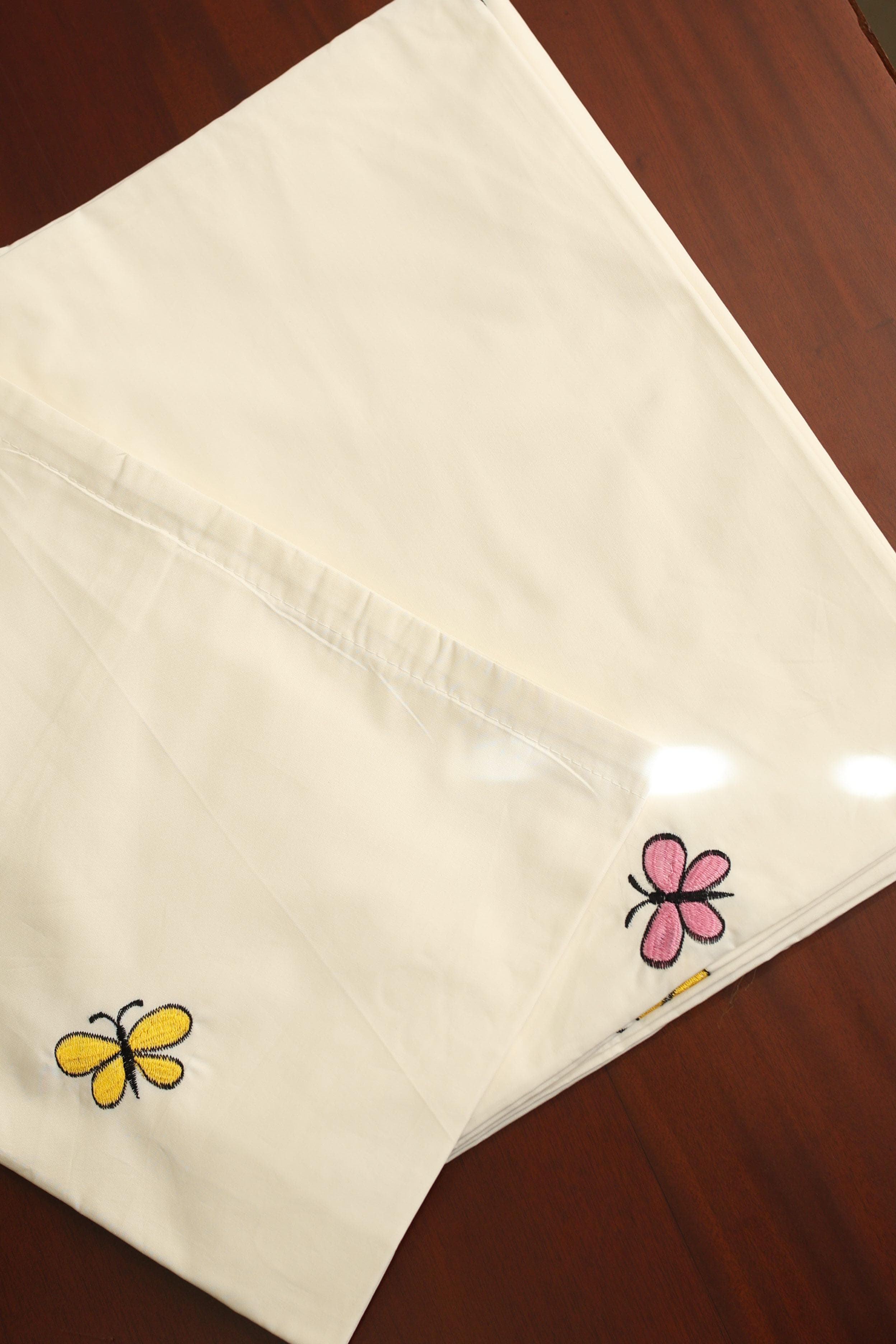 Bedsheets - single size premium machine embroidery bedsheets MES