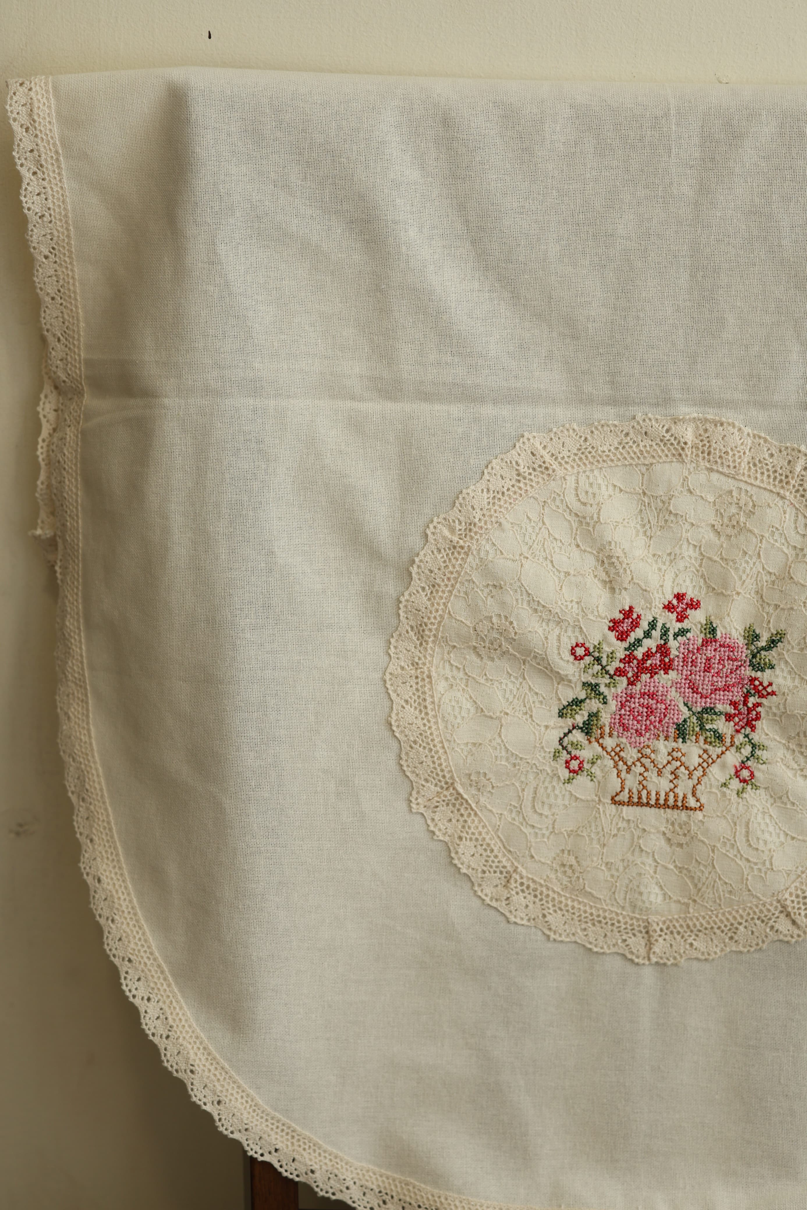 Chair back / sofa back - cross stitch embroidery single pieces