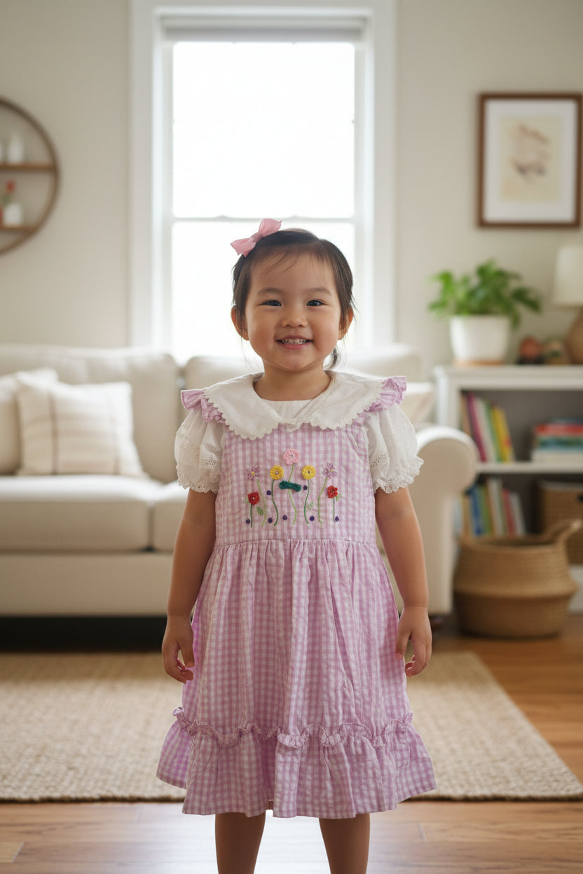 Kids smocked dress 3-4 years