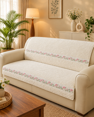 Sofa protector ( meter per) description embroidery