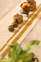 Onam Striped Table Runner - 6 seater