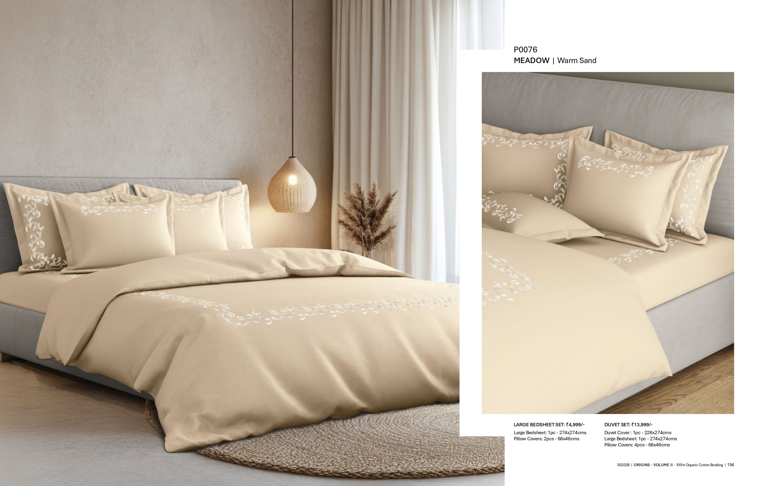 Bedsheets - King Premium machine embroidery bedsheets Sansaar : Saembro