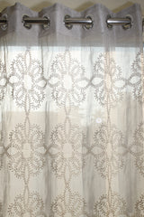 Curtains - Premium Embroidery sheer curtains tamhini prebooking zinnia