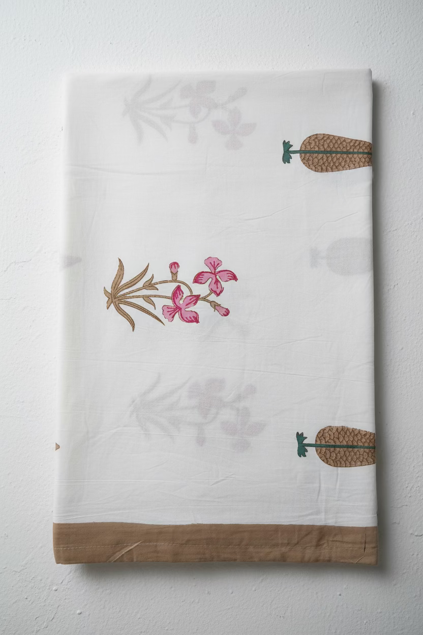 Bedsheets - Handblock queen rajwada print bedsheets
