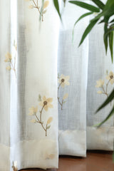 Marigold Embroidery Sheer Curtain