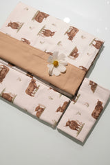 Bedsheets-Queen daily use border bedsheets