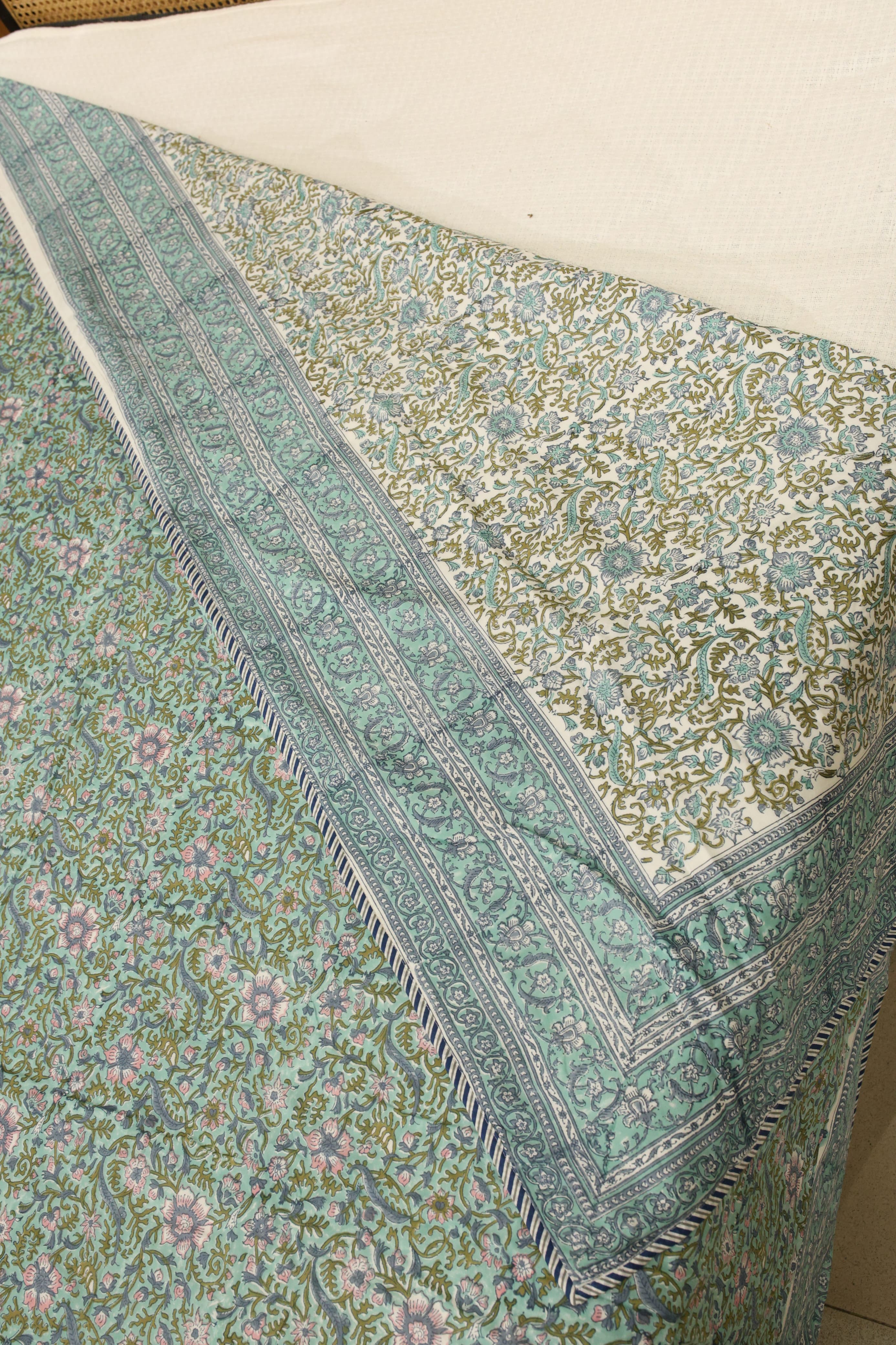 Double dohar / Blanket - Mughal handblock print