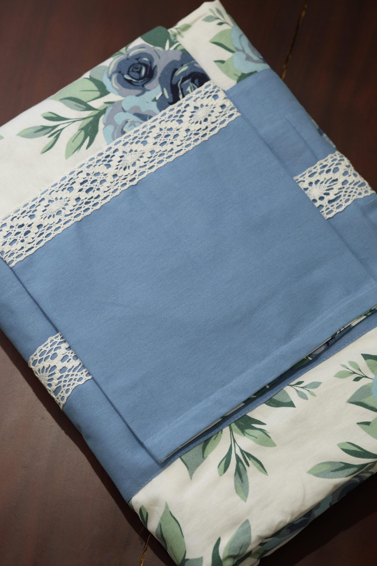 Bedsheets - King premium designer Printed lace bedsheet rotary