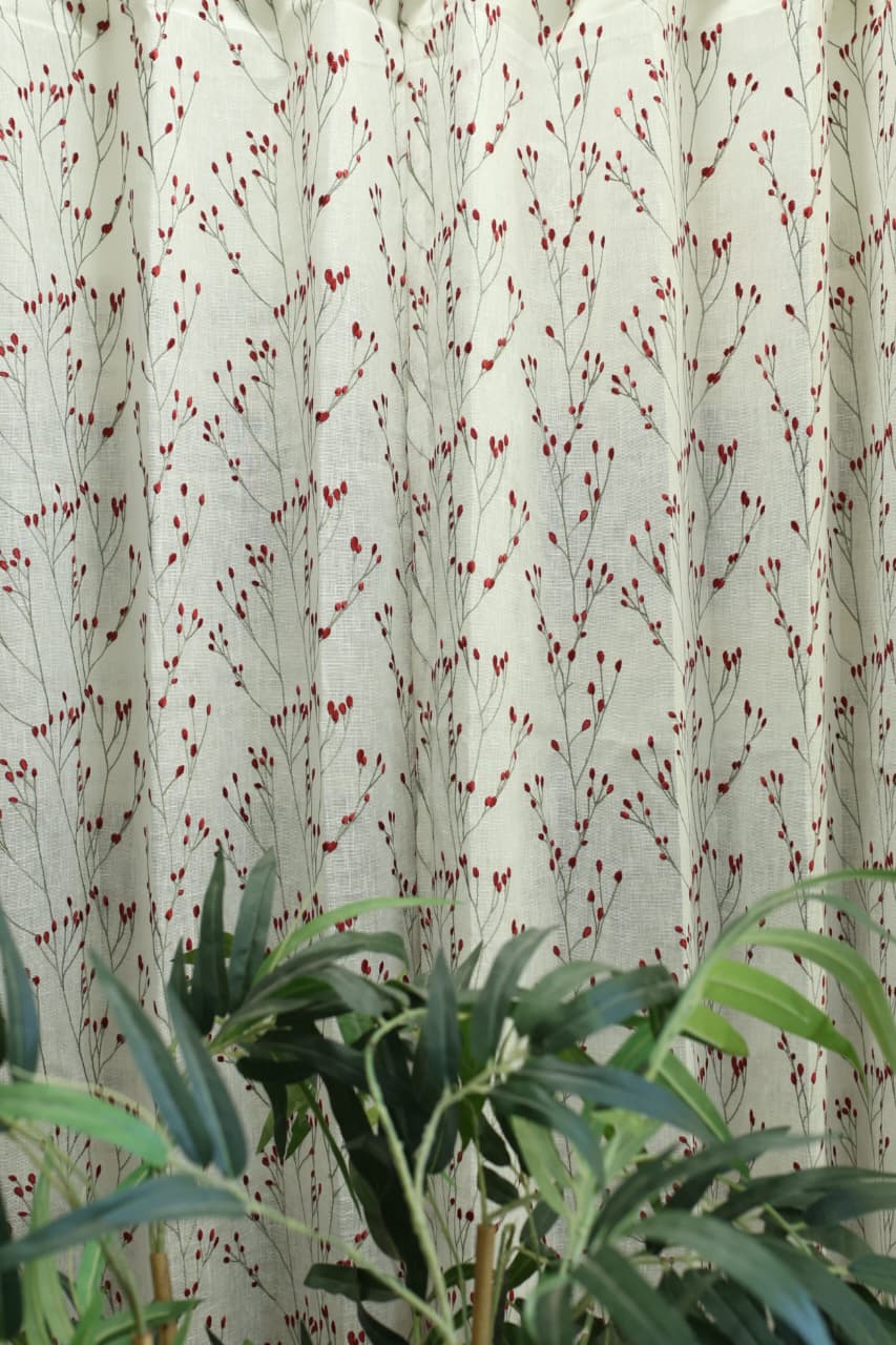 Curtains - Premium embroidery sheer curtains Prebooking