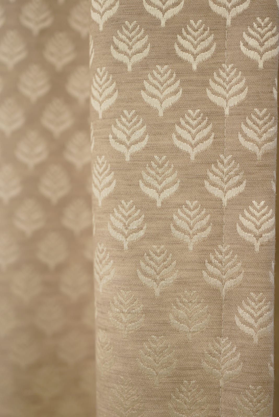 Curtains-Opaque self designer curtains