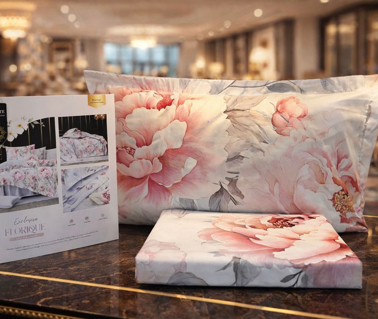 Bedsheets - Premium soft cotton digital print florique bedsheets