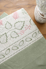 Elegant Floral Embroidery King Bedsheet Set Caspian