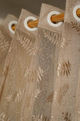 Curtains -Embroidered Sheer curtains