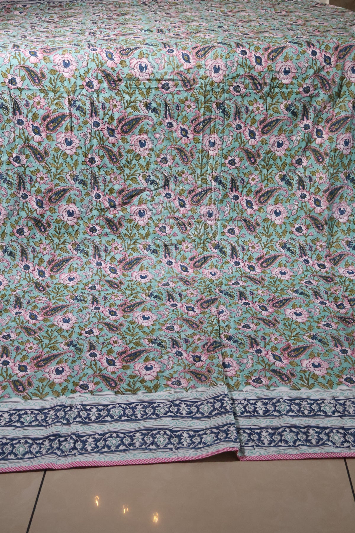 Double dohar / Blanket - Mughal handblock print
