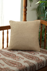 Waffle Weave Textured Cushion Cover