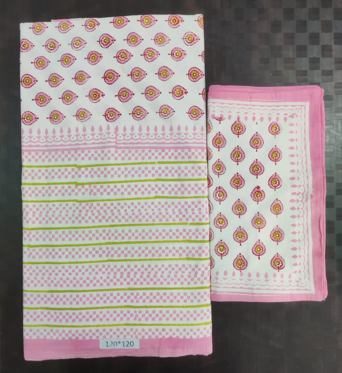 Bedsheets:Super king Handblock bedsheets