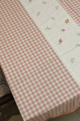 Table cloth - Check embroidery