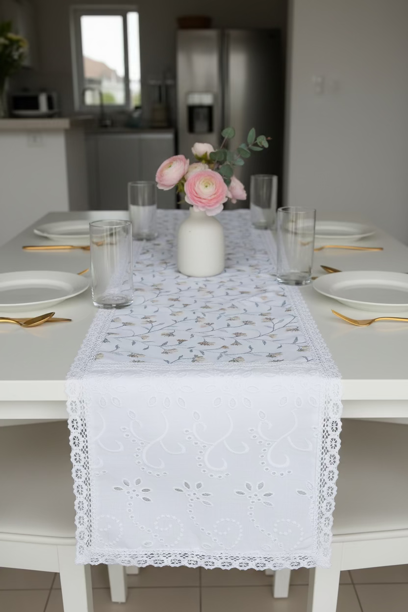 Table Runners - premium embroidery runners 6 seater