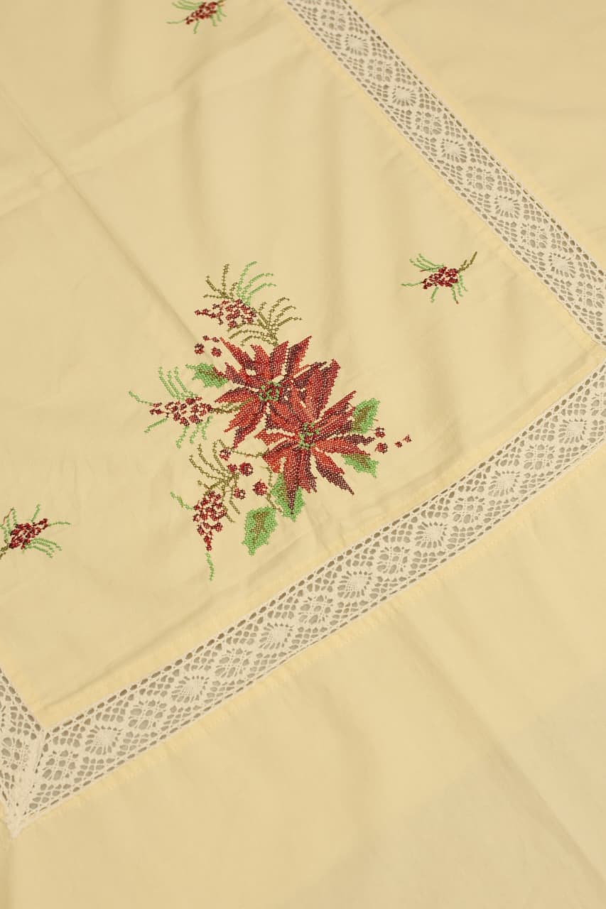 Table cloths - 8 seater cross stitch embroidered