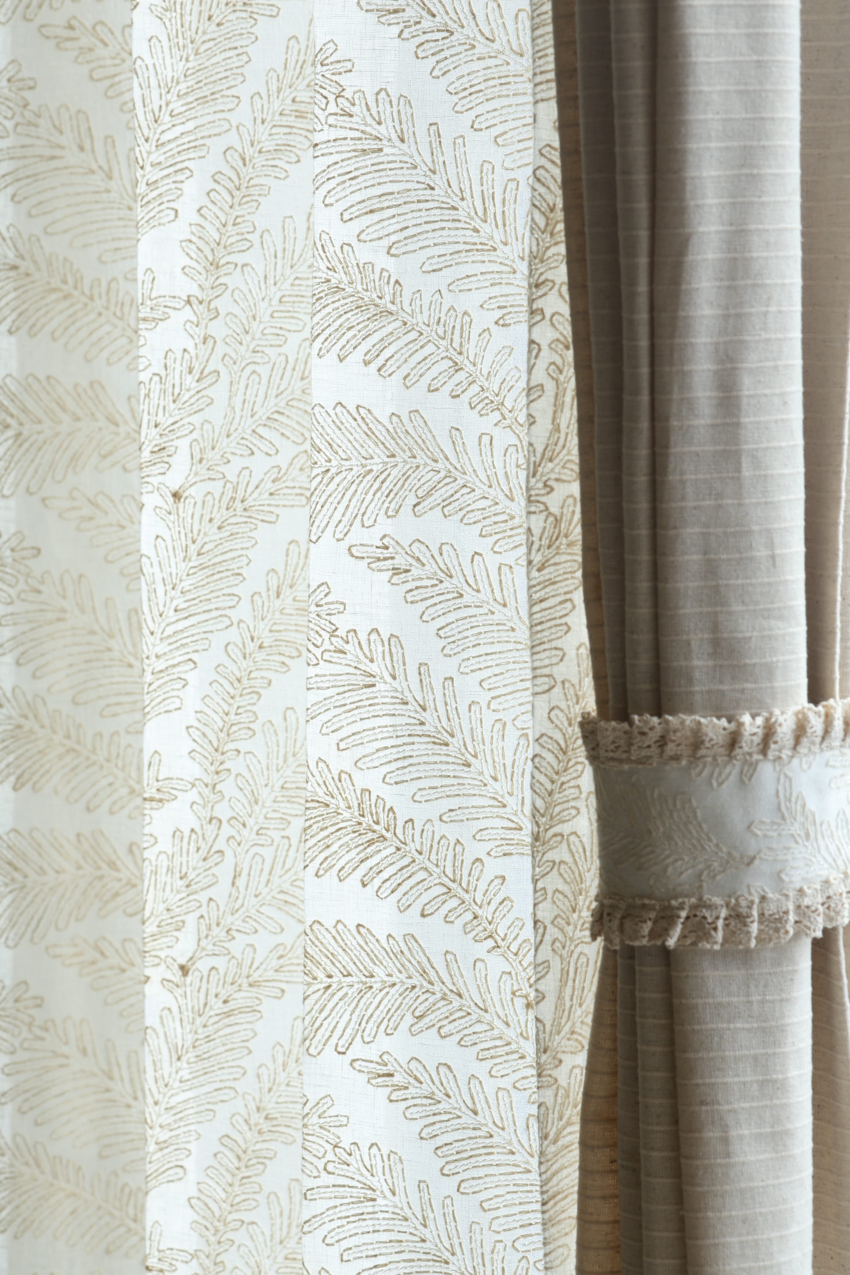 Premium Embroidery Sheer Curtain - Arabella