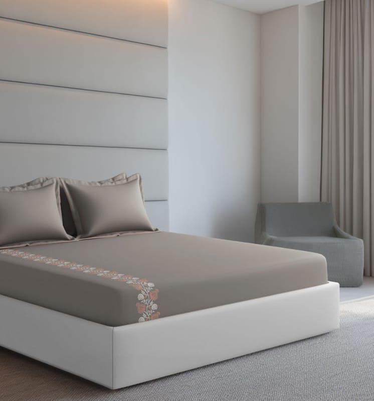 Bedsheets - King Premium machine embroidery bedsheets Sansaar : Saembro