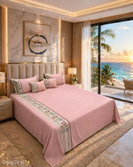 Full bedding set - Premium embroidery 5 pcs set