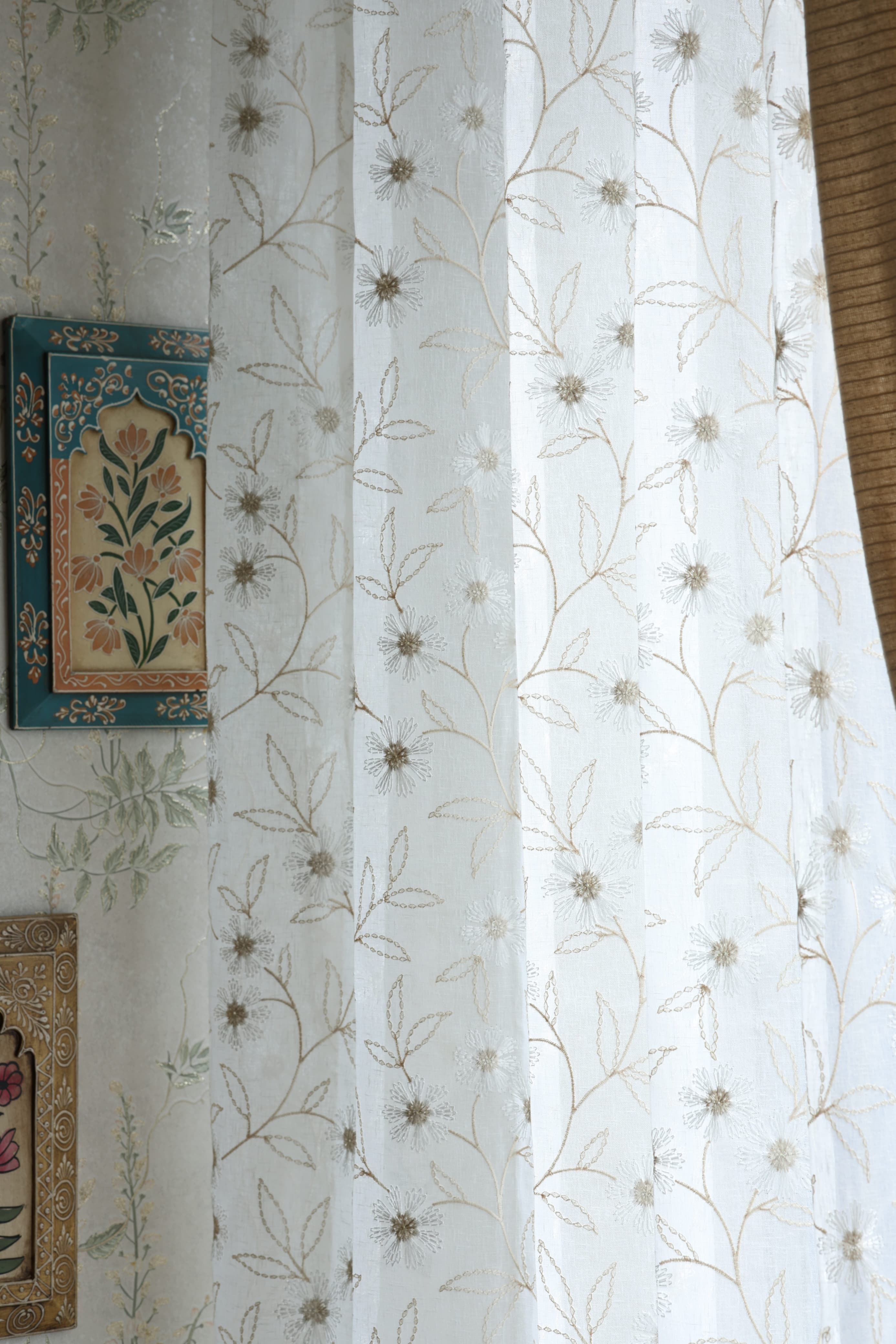 Premium Embroidery Sheer Curtain - Grace