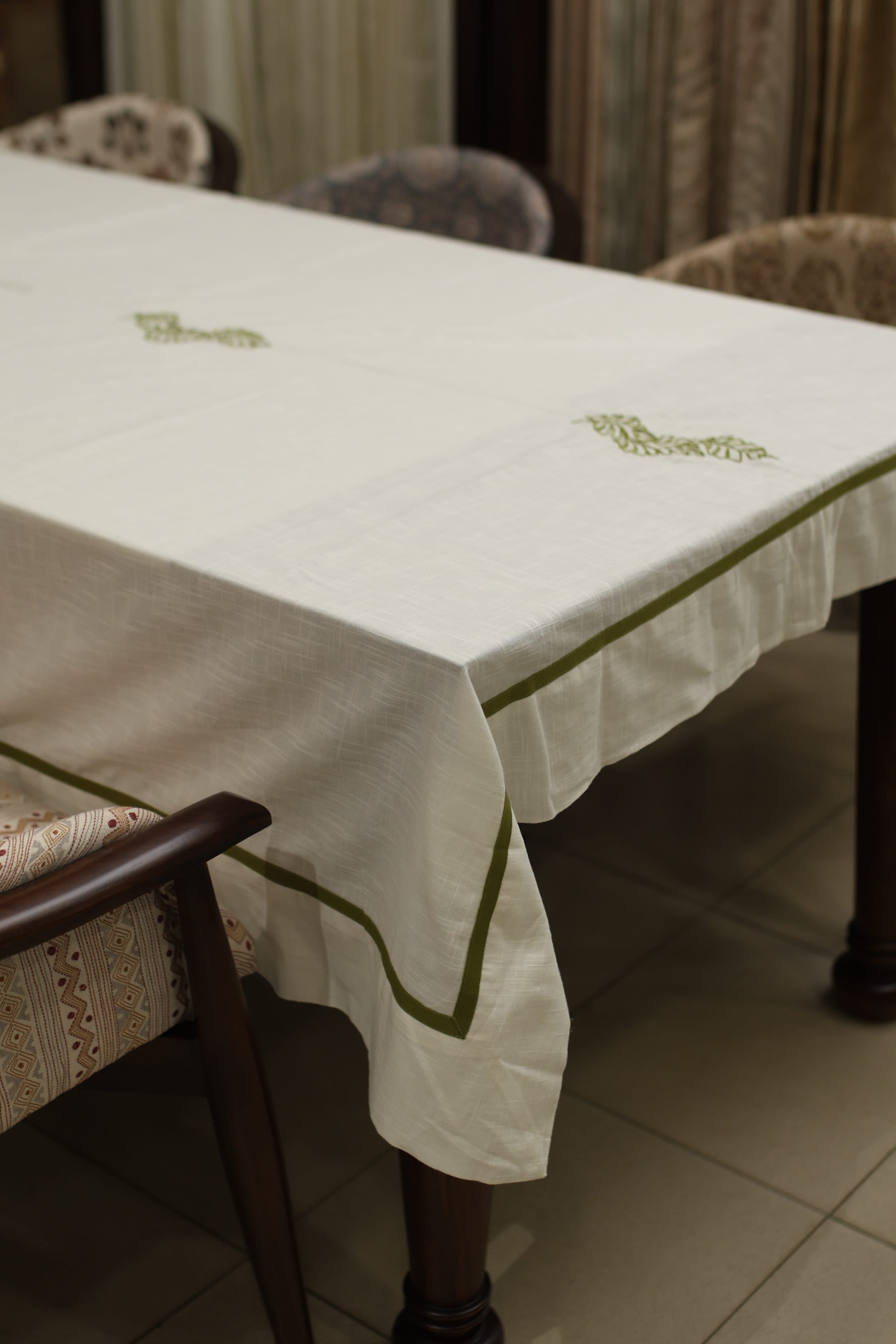 Table cloths - 8 seater embroidery