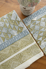 Mugal Bedsheets - King premium handblock print cotton bedsheets