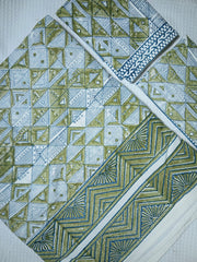 Bedsheets - Super king Mugal premium handblock cotton bedsheets
