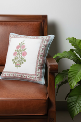 Handblock cushion cover 16×16 inches