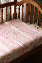 Handwoven Jute Polka Dot Sofa Throw