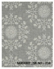 Fabric only Curtains -Premium embroidered designer curtains opaque