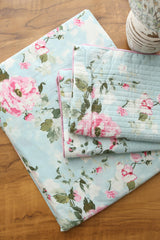 Bedsheets - King anokhi Quilted pillow cover bedsheets pastel exc