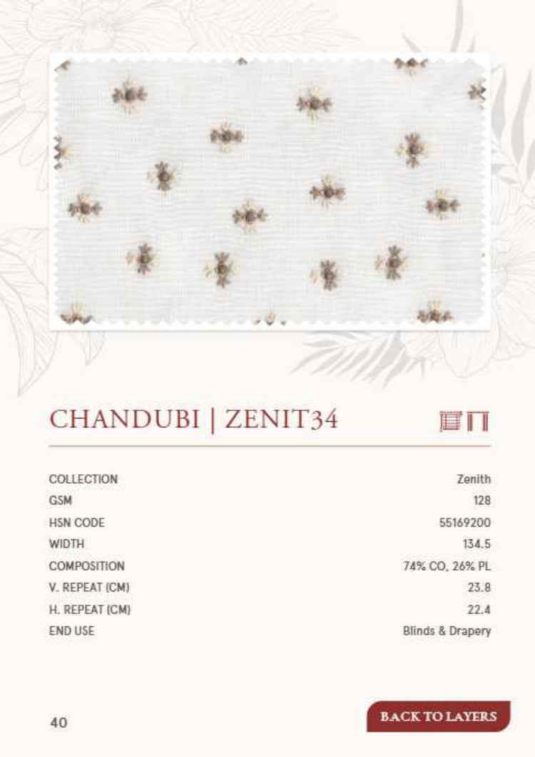 Curtains-Premium Embroidery sheer curtains chandubi