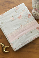 Bedsheets - Premium King cotton lace bedsheets majestic