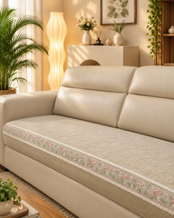 Sofa protector ( meter per) description embroidery