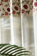 Premium Embroidery Sheer Curtain - Busan